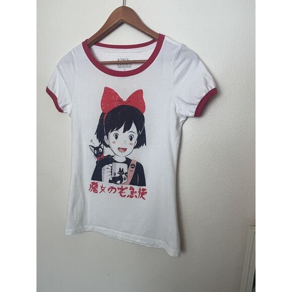 Kiki's Delivery Service White Print T Shirt Women’s Sz Small Studio Ghibli - Picture 3 of 4